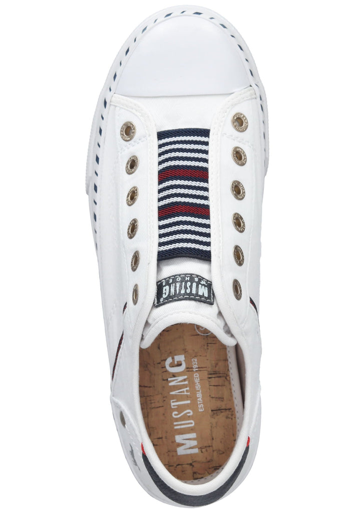 Mustang Sneaker Textil Weiß/Blau