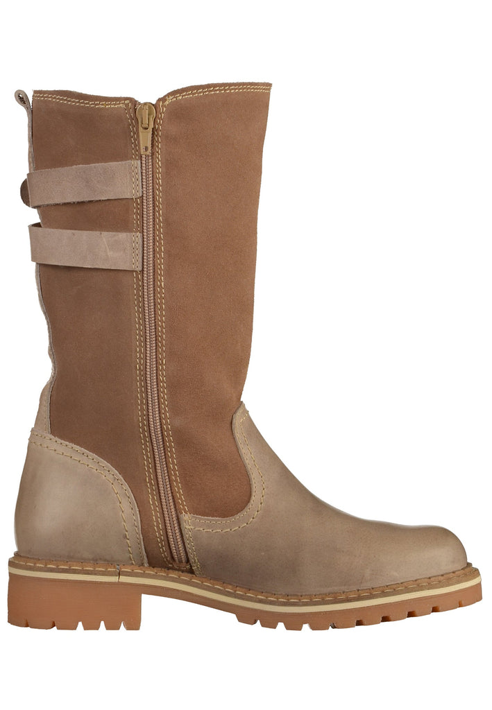Mustang Stiefel Leder Beige