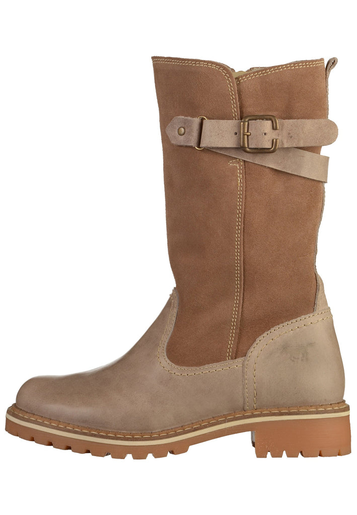 Mustang Stiefel Leder Beige