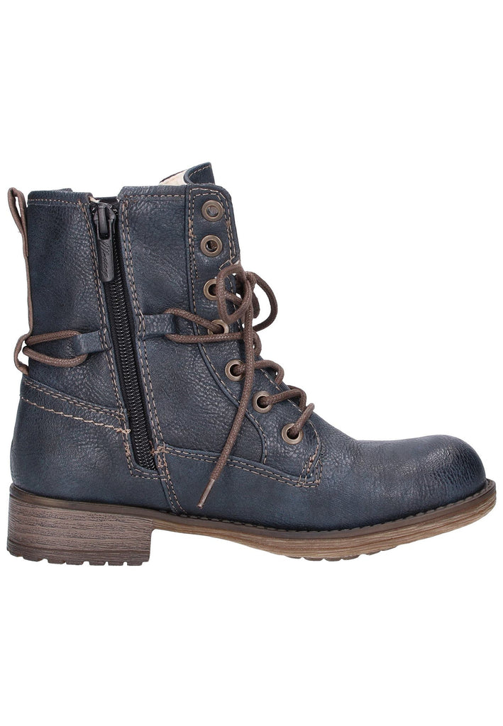 Mustang Stiefel Lederimitat Blau