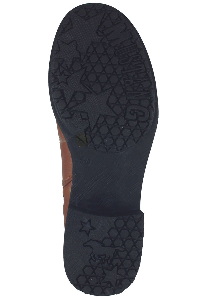Mustang Stiefel Lederimitat Cognac