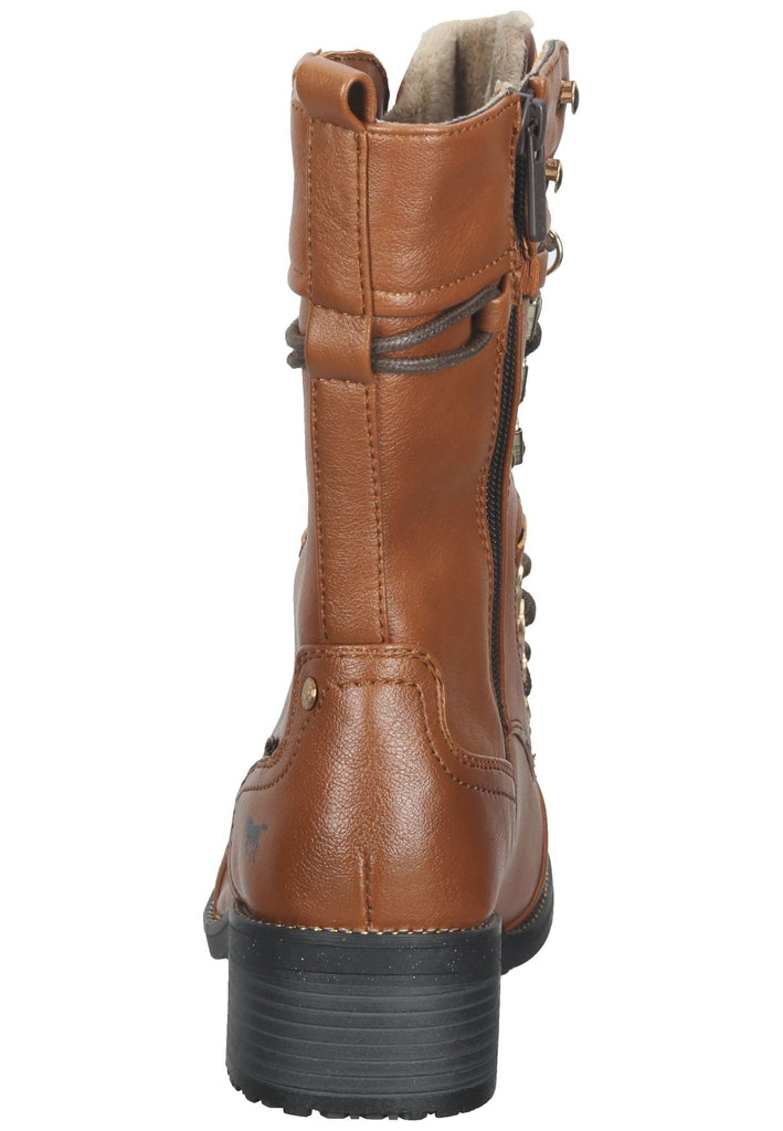 Mustang Stiefel Lederimitat Cognac