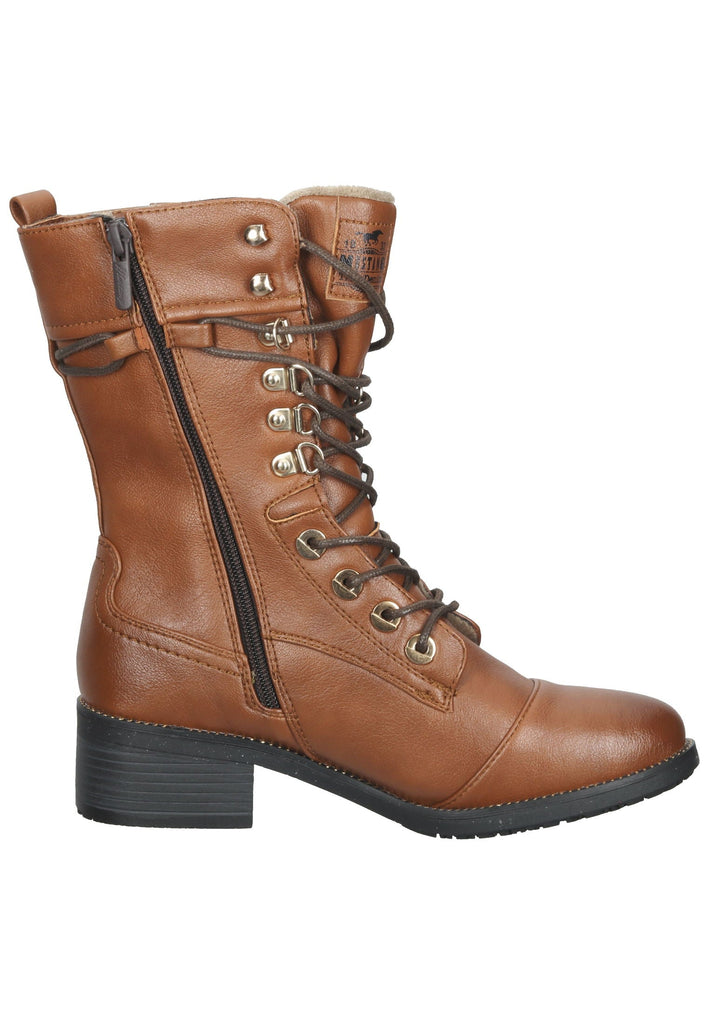 Mustang Stiefel Lederimitat Cognac