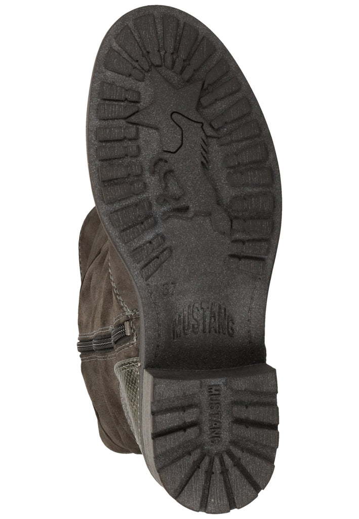 Mustang Stiefel Lederimitat Dunkelgrau