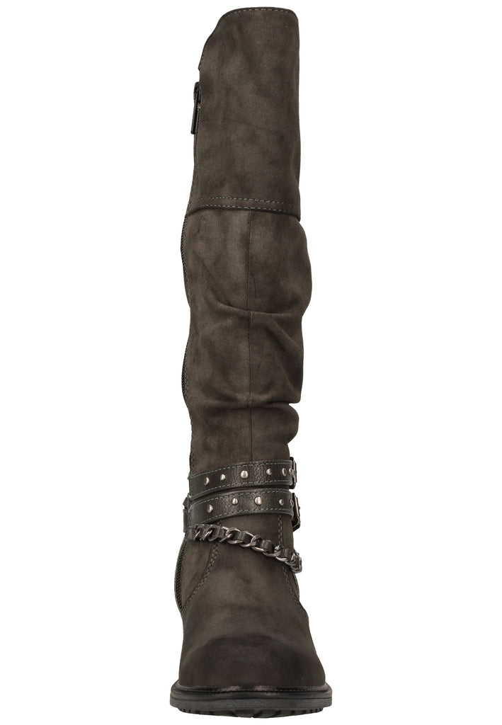 Mustang Stiefel Lederimitat Dunkelgrau
