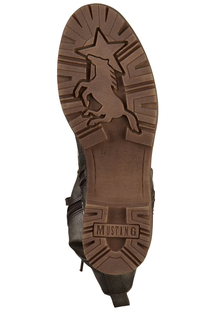 Mustang Stiefel Lederimitat Dunkelgrau