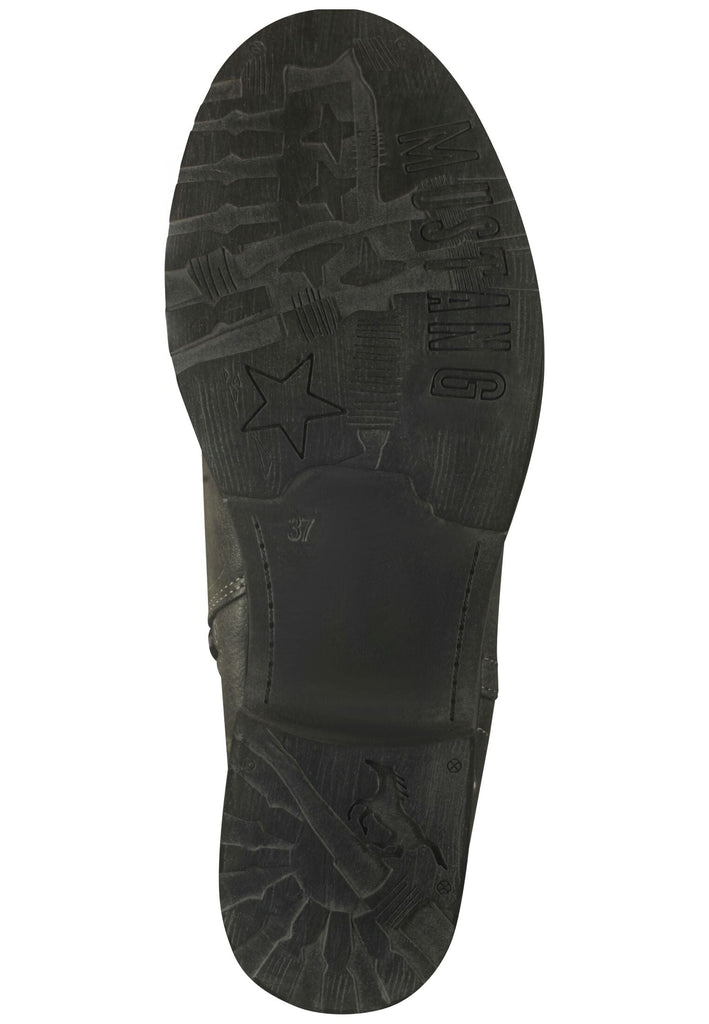 Mustang Stiefel Lederimitat Dunkelgrau Warmfutter