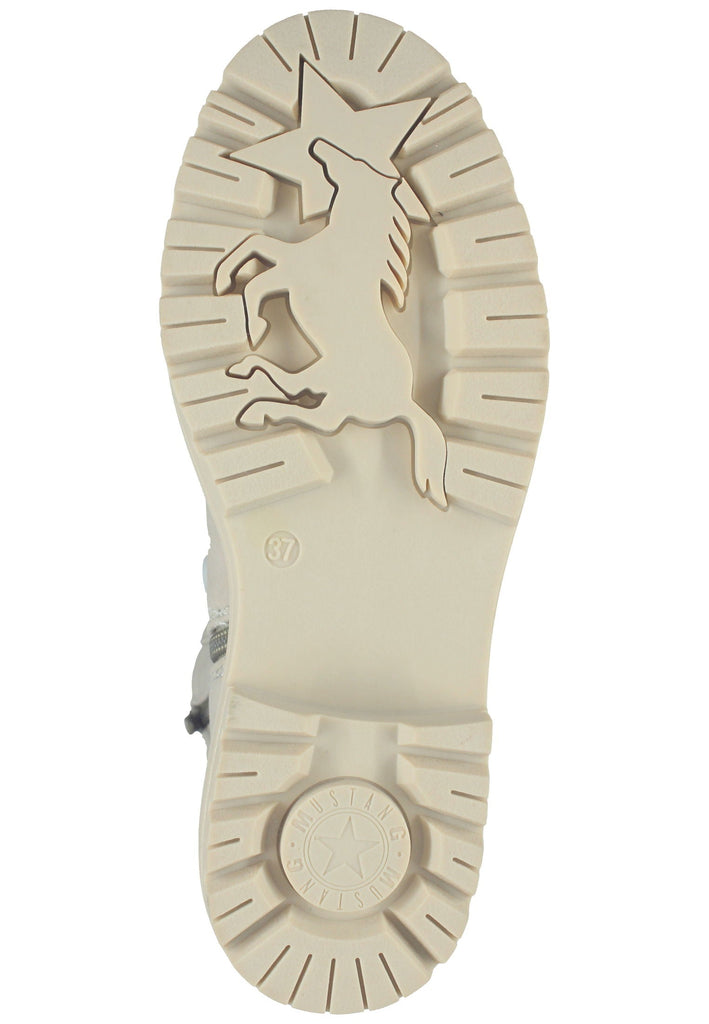 Mustang Stiefel Lederimitat Ivory