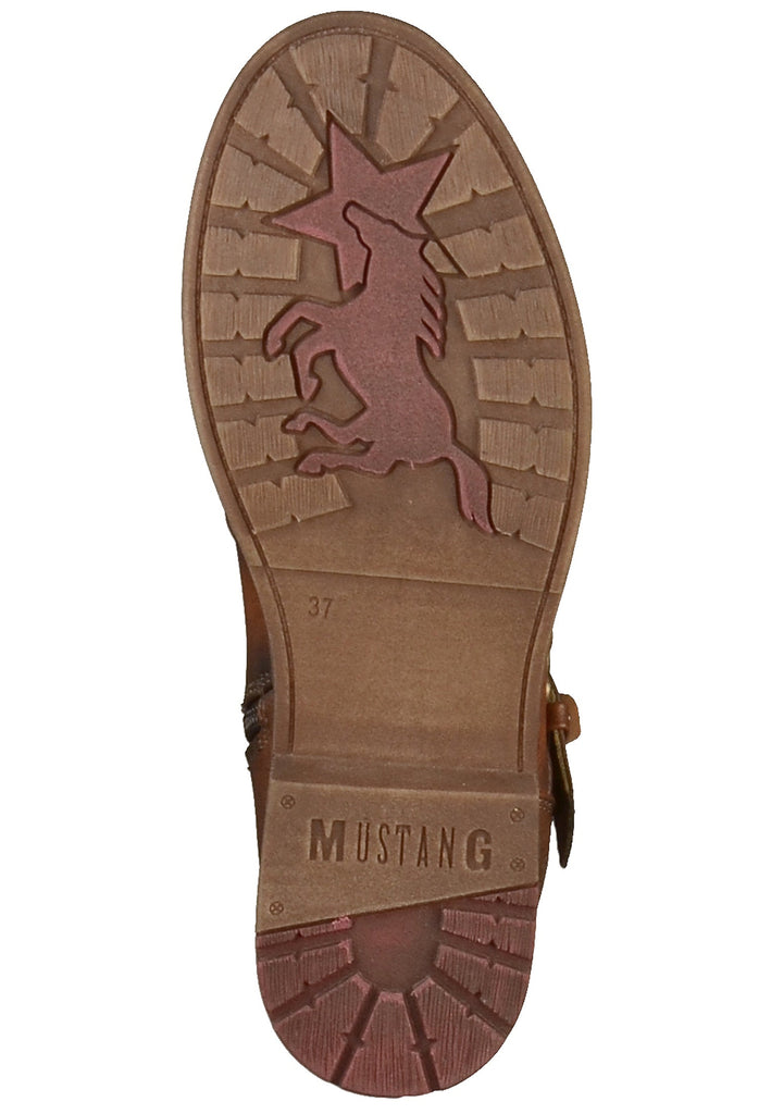 Mustang Stiefel Lederimitat Kastanie
