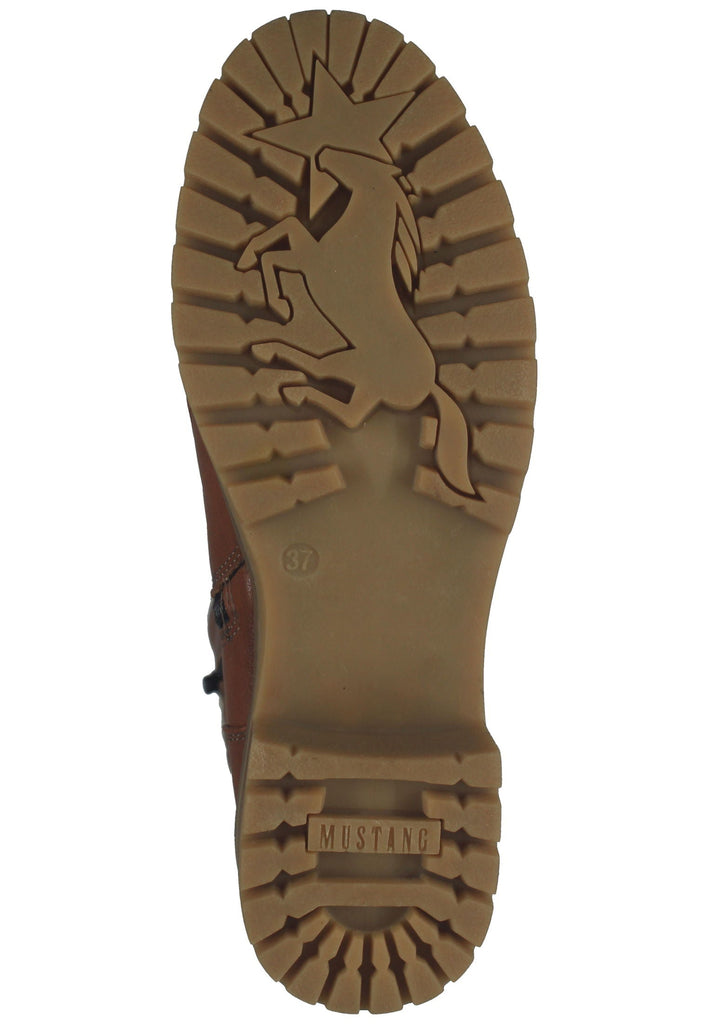 Mustang Stiefel Lederimitat Kastanie Warmfutter