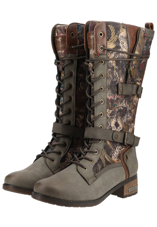 Mustang Stiefel Lederimitat Mud Warmfutter