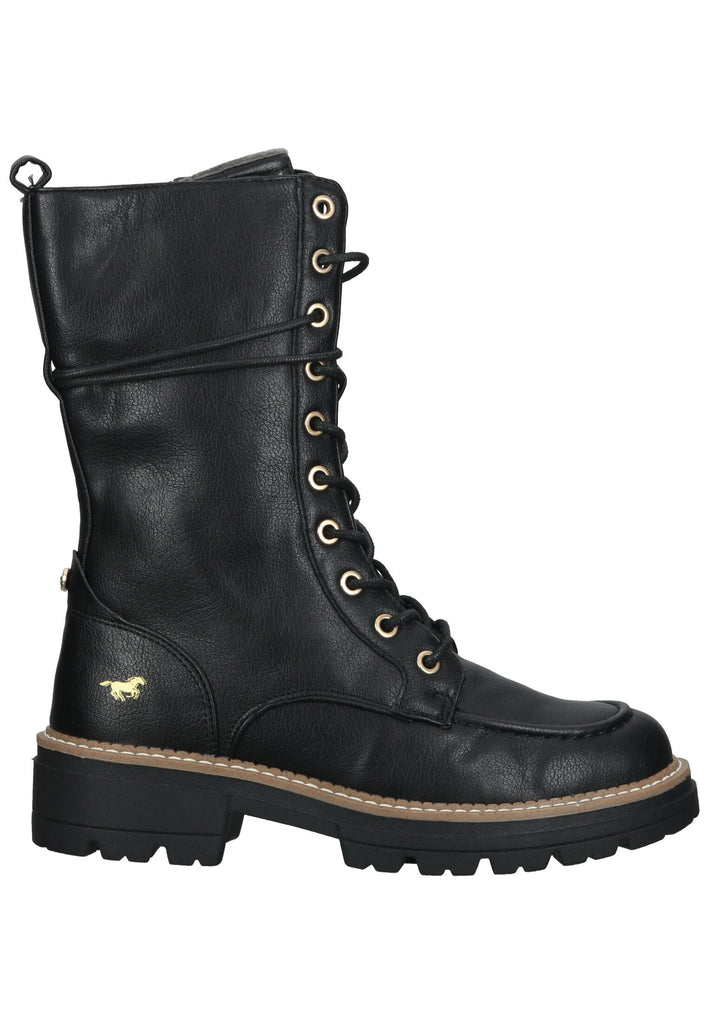 Mustang Stiefel Lederimitat Schwarz