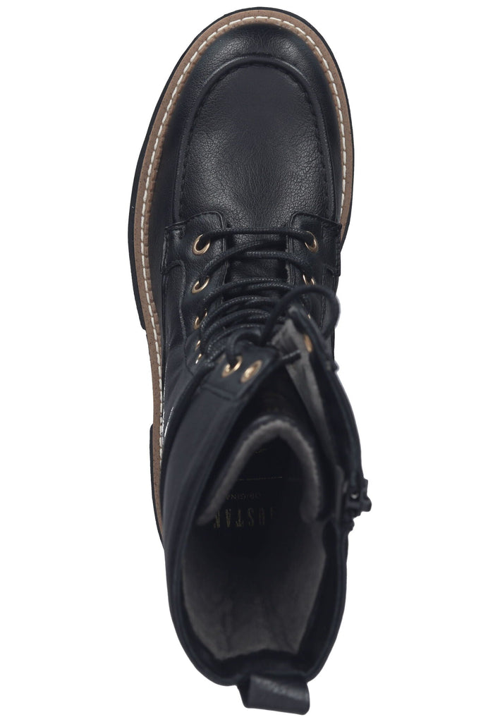 Mustang Stiefel Lederimitat Schwarz