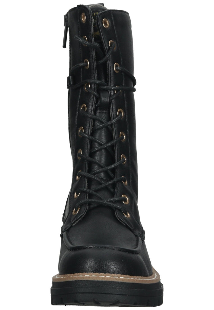 Mustang Stiefel Lederimitat Schwarz