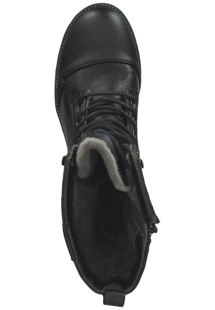 Mustang Stiefel Lederimitat Schwarz