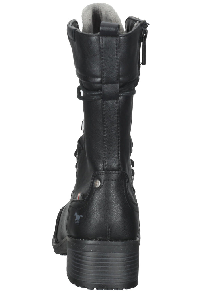 Mustang Stiefel Lederimitat Schwarz
