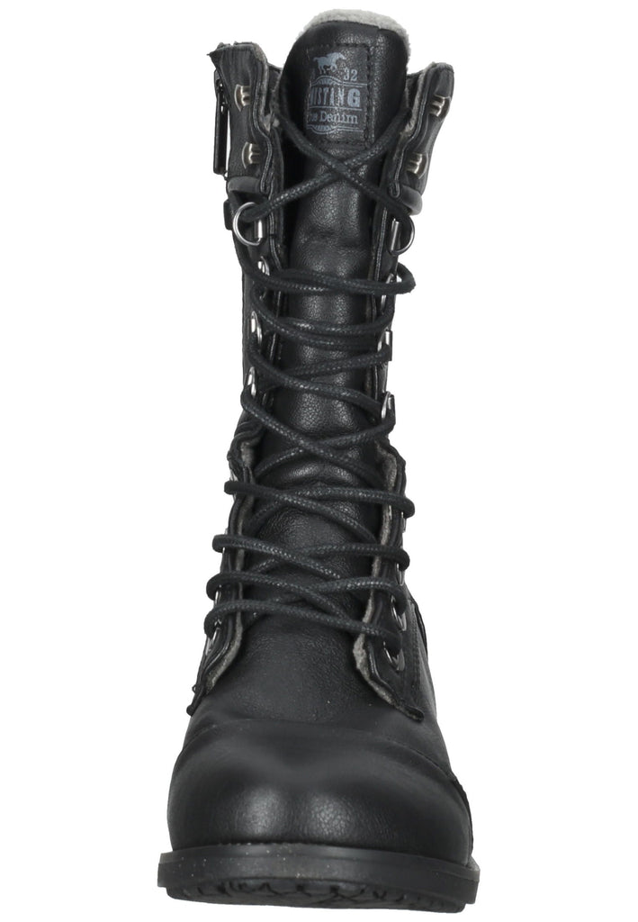 Mustang Stiefel Lederimitat Schwarz