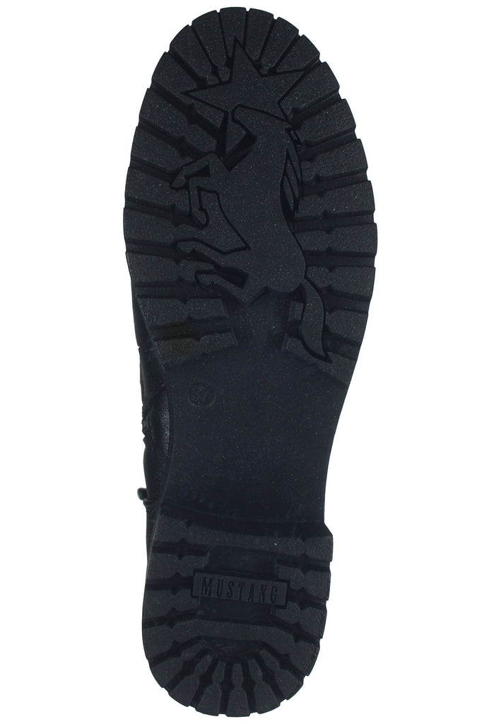 Mustang Stiefel Lederimitat Schwarz Warmfutter