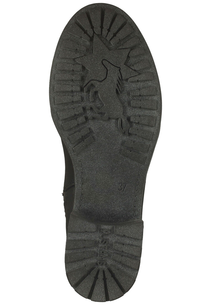 Mustang Stiefel Lederimitat Schwarz Warmfutter