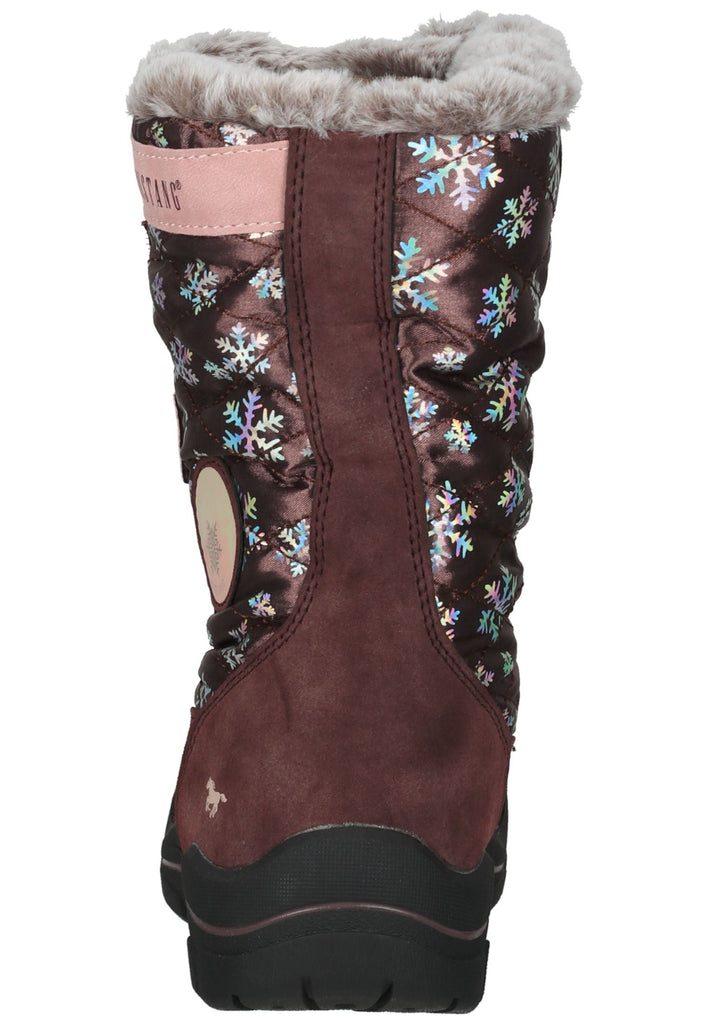 Mustang Stiefel Lederimitat/Textil Burgundy Warmfutter