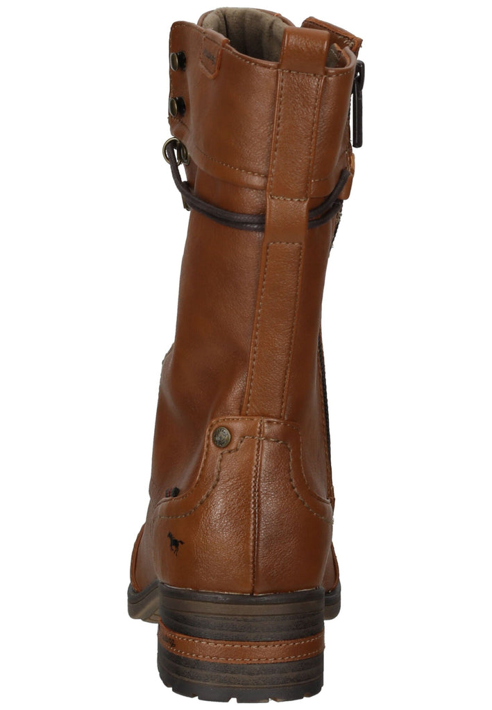Mustang Stiefel Lederimitat/Textil Cognac Warmfutter