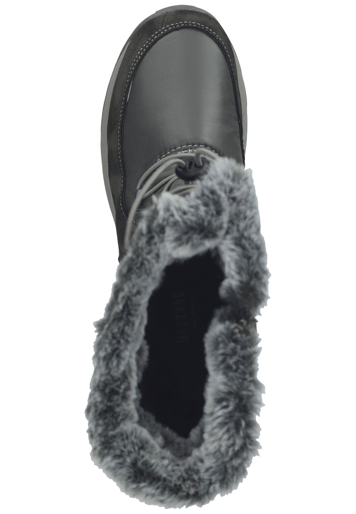 Mustang Stiefel Lederimitat/Textil Dunkelgrau Warmfutter