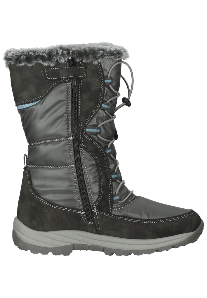 Mustang Stiefel Lederimitat/Textil Dunkelgrau Warmfutter