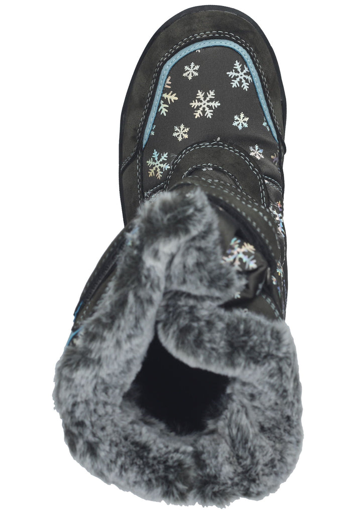 Mustang Stiefel Lederimitat/Textil Dunkelgrau Warmfutter