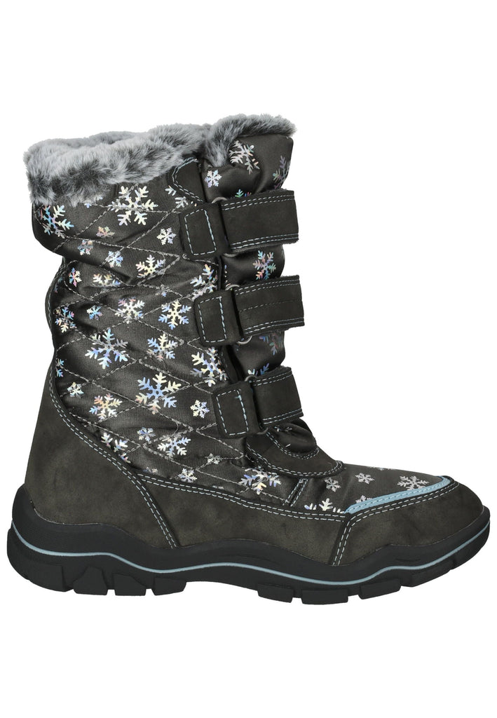 Mustang Stiefel Lederimitat/Textil Dunkelgrau Warmfutter