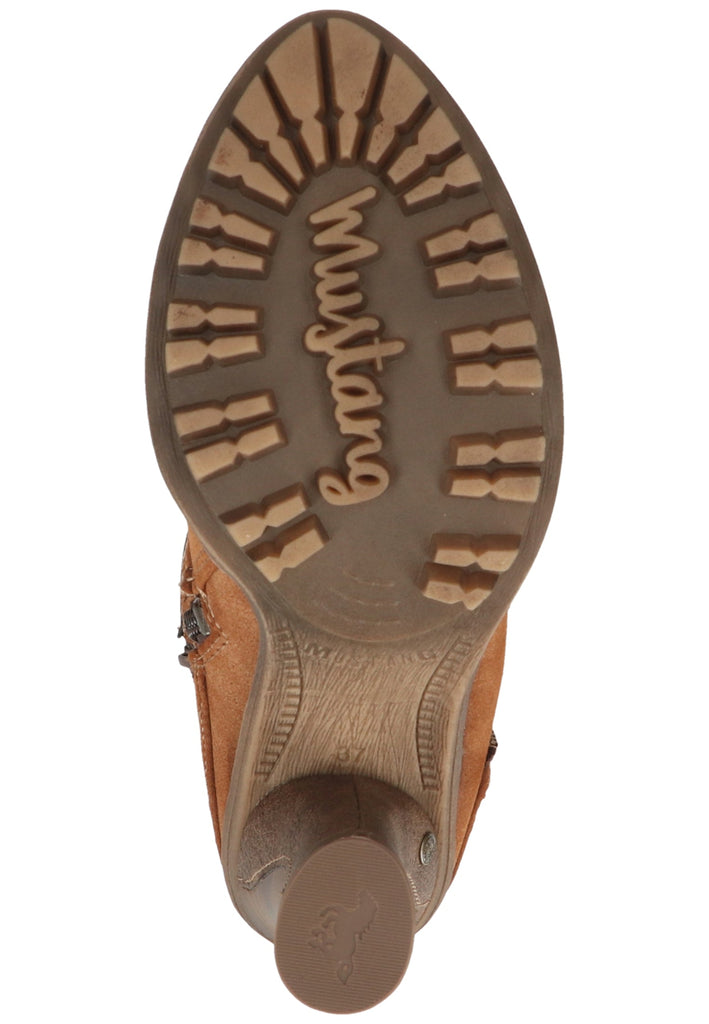 Mustang Stiefel Lederimitat/Textil Kastanie Warmfutter