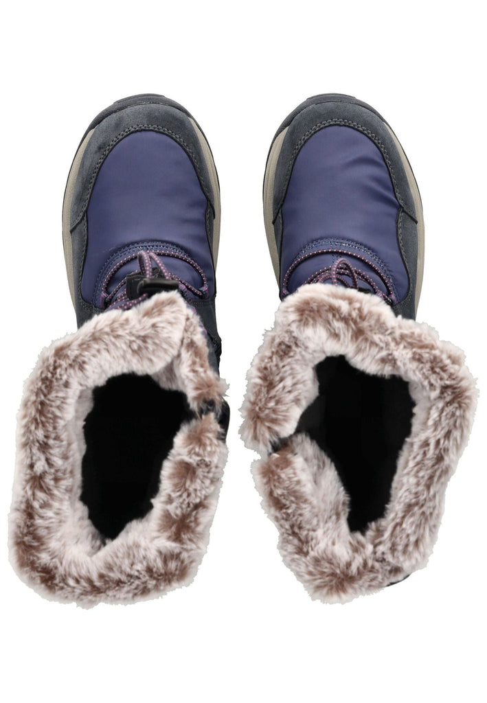 Mustang Stiefel Lederimitat/Textil Navy Warmfutter