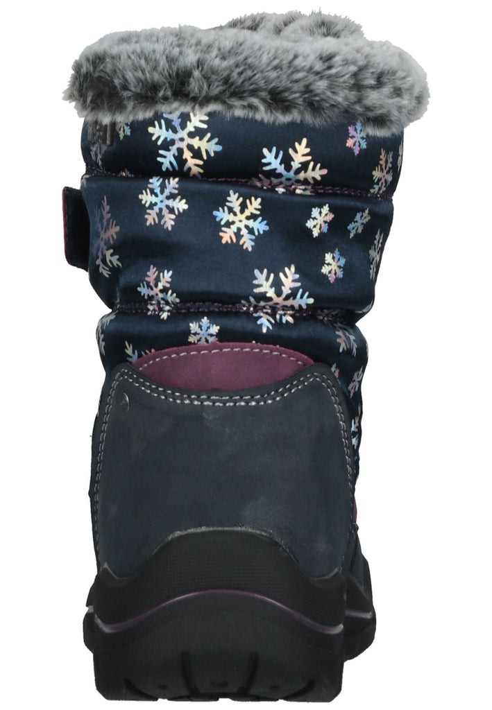 Mustang Stiefel Lederimitat/Textil Navy Warmfutter