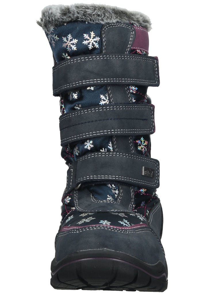 Mustang Stiefel Lederimitat/Textil Navy Warmfutter