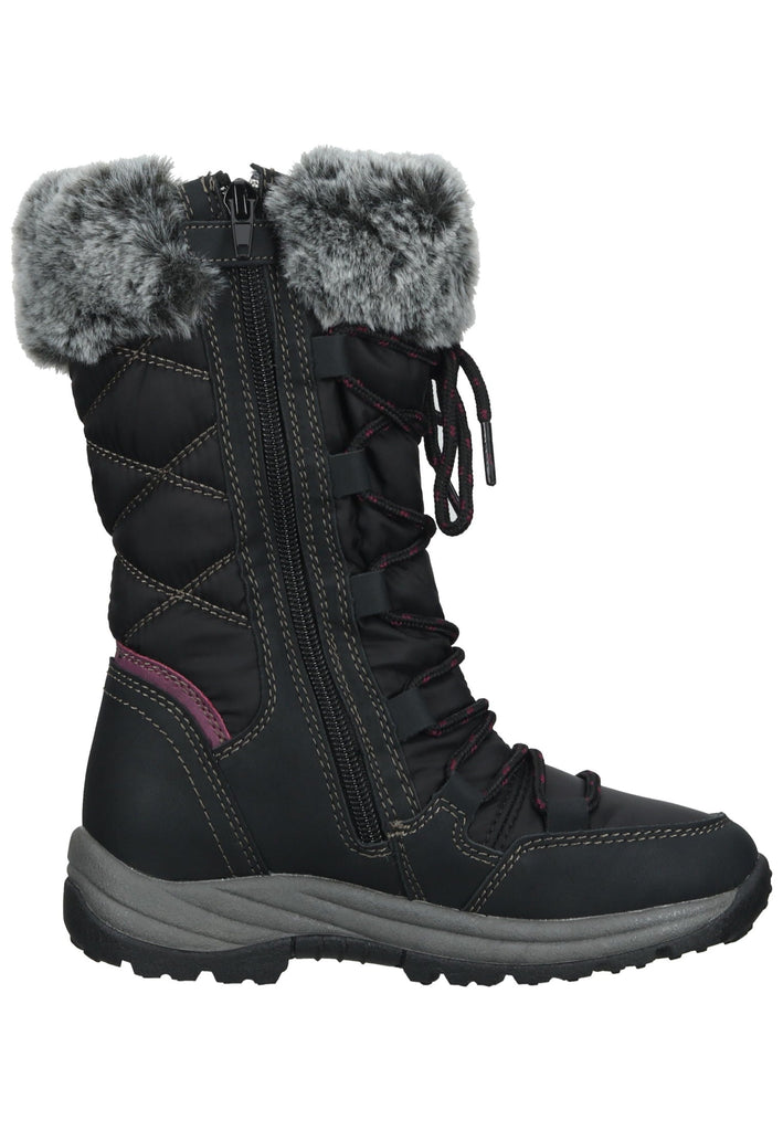 Mustang Stiefel Lederimitat/Textil Schwarz