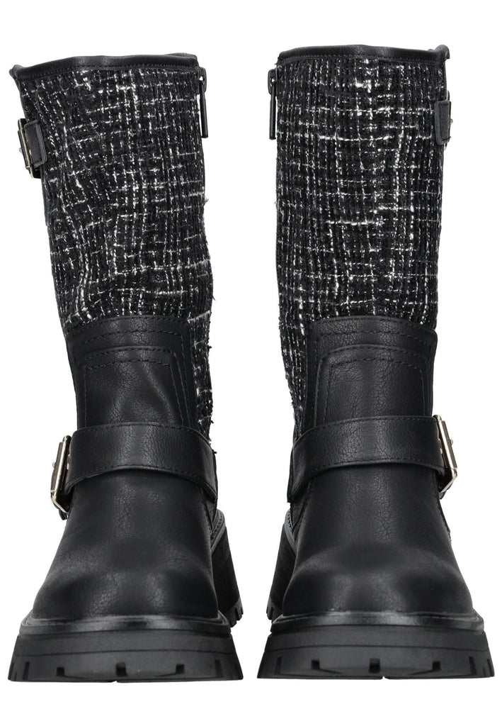 Mustang Stiefel Lederimitat/Textil Schwarz Warmfutter