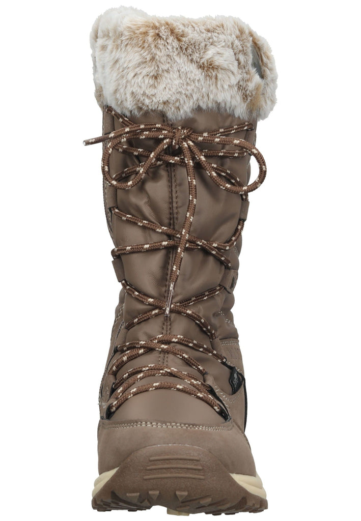 Mustang Stiefel Lederimitat/Textil Taupe Warmfutter