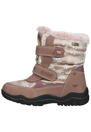 Stiefel Mustang Stiefel Lederimitat/Textil Rose Warmfutter