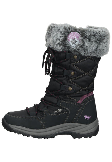Stiefel Mustang Stiefel Lederimitat/Textil Schwarz