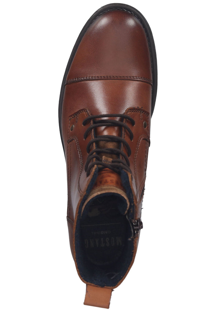 Mustang Stiefelette Leder Cognac