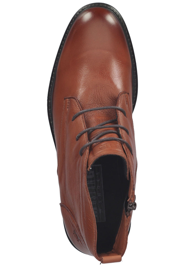 Mustang Stiefelette Leder Cognac