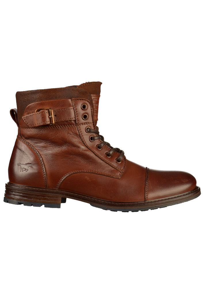 Mustang Stiefelette Leder Kastanie