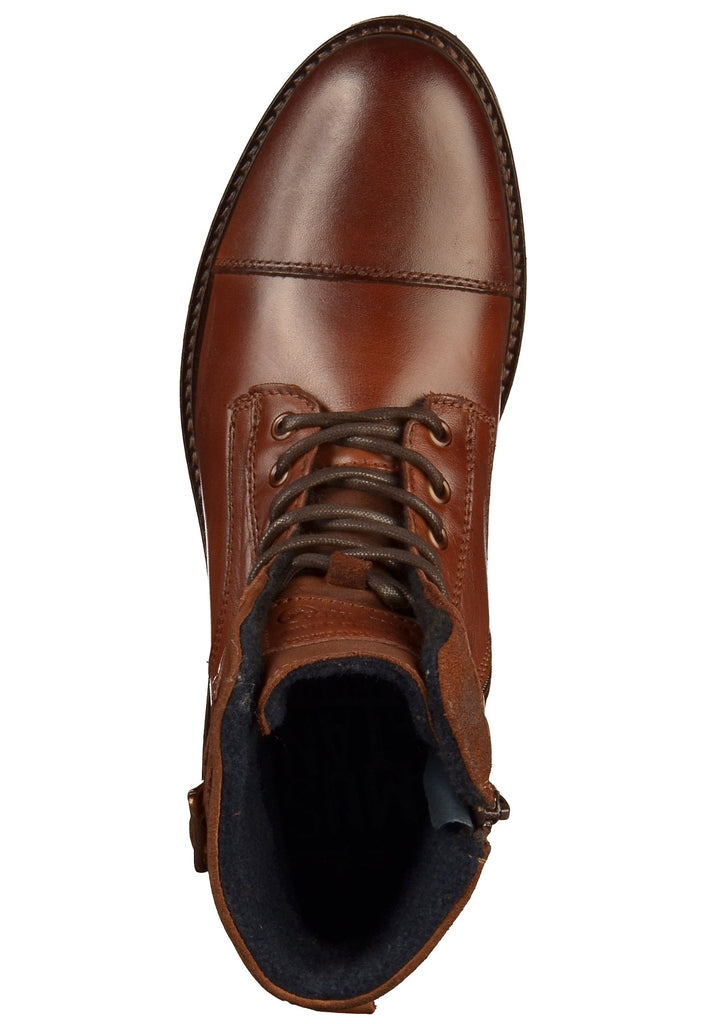 Mustang Stiefelette Leder Kastanie