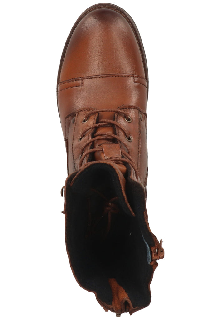 Mustang Stiefelette Leder Kastanie