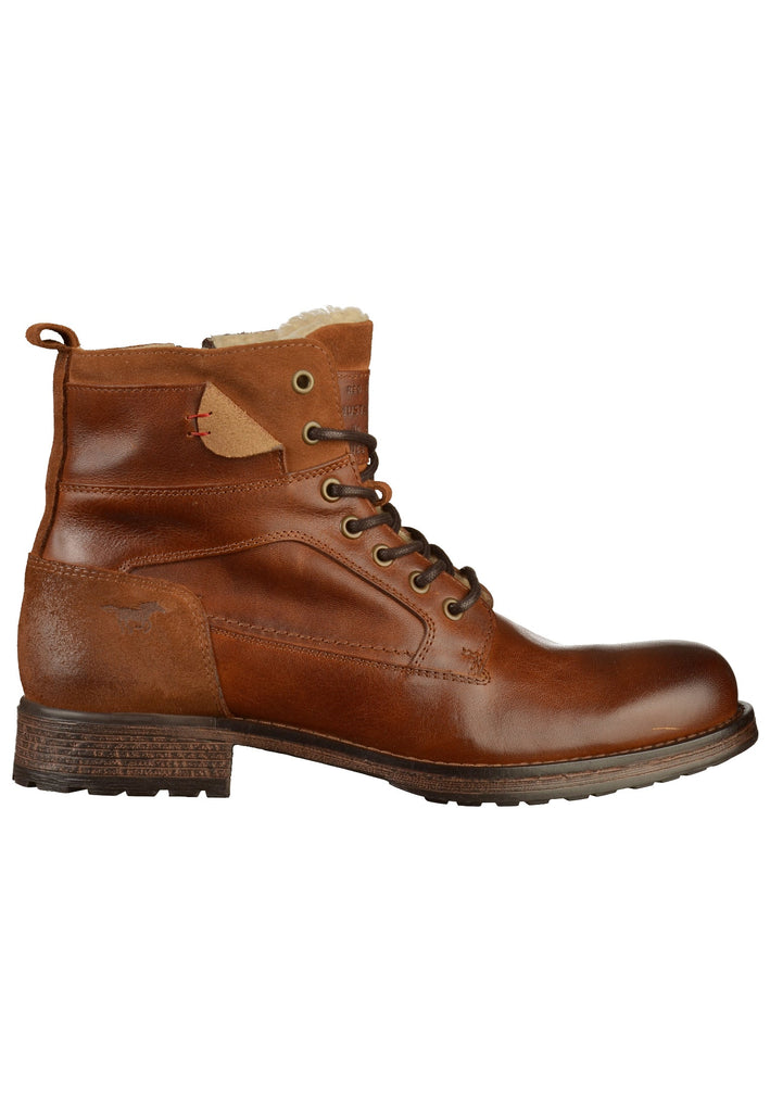 Mustang Stiefelette Leder Kastanie