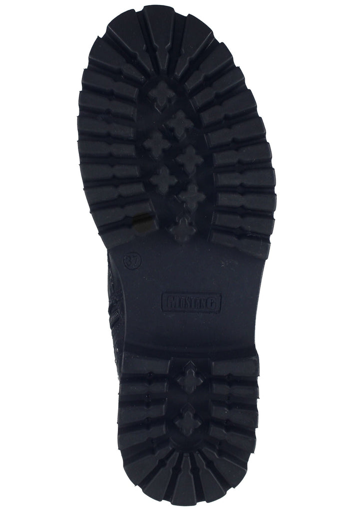 Mustang Stiefelette Leder Schwarz