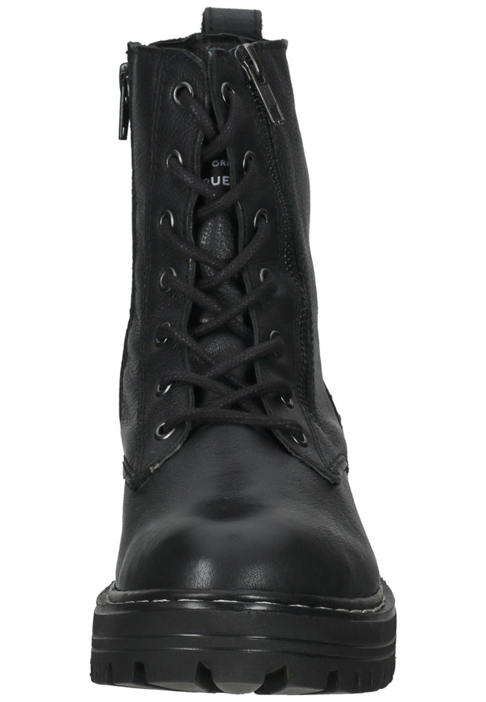 Mustang Stiefelette Leder Schwarz