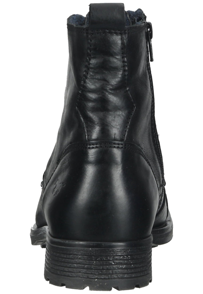 Mustang Stiefelette Leder Schwarz