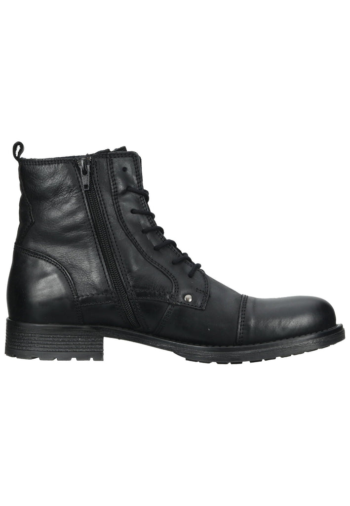 Mustang Stiefelette Leder Schwarz