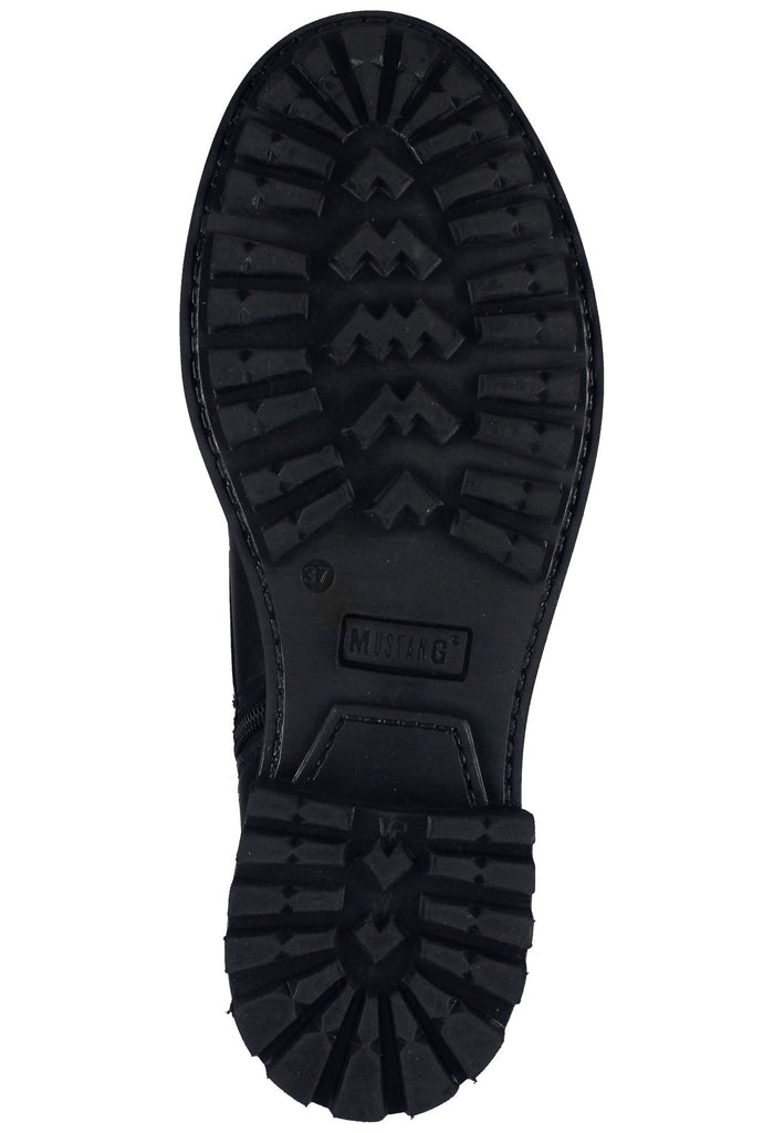Mustang Stiefelette Leder Schwarz