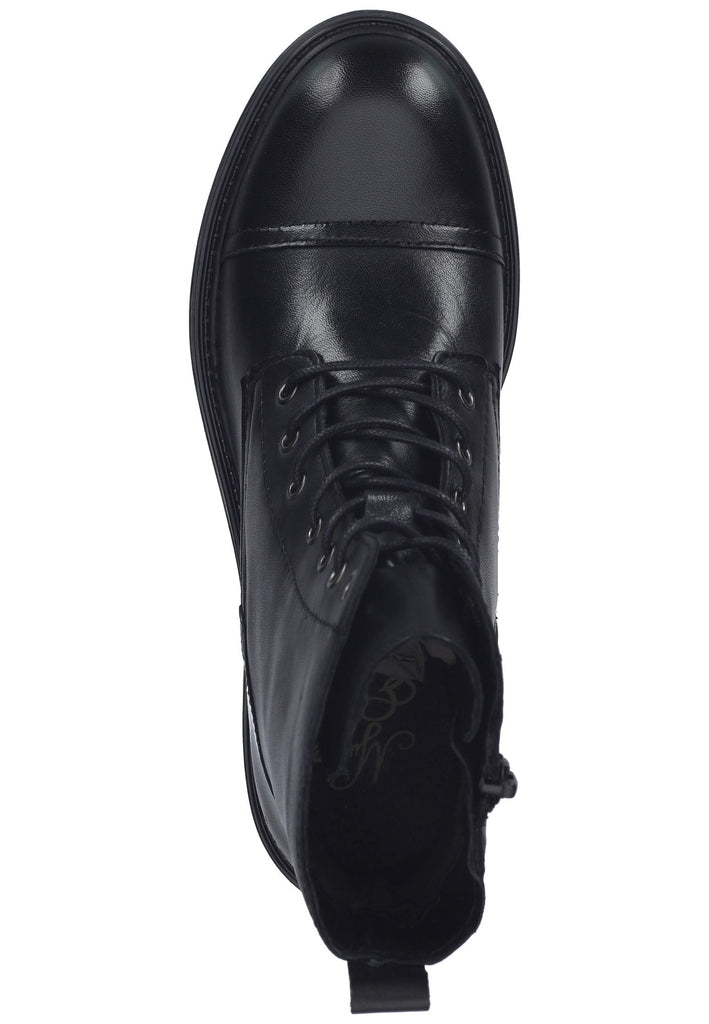 Mustang Stiefelette Leder Schwarz